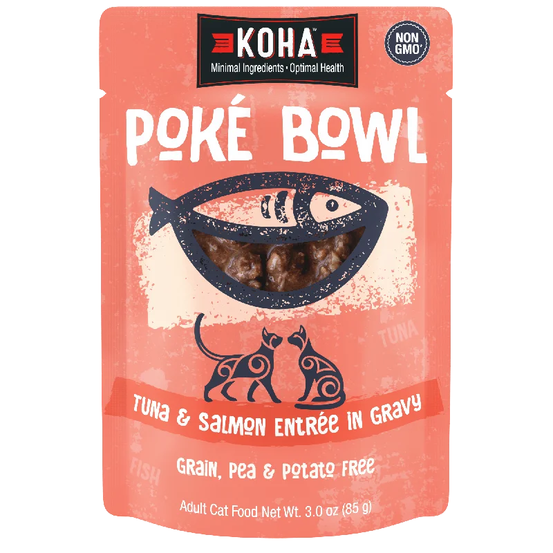 Poké Bowl Tuna & Salmon Entrée in Gravy for Cats