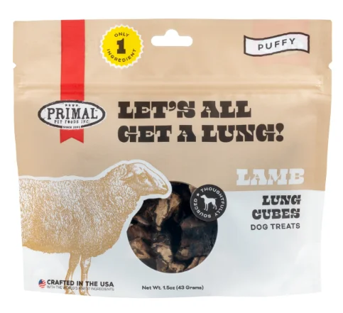 Primal Dog Treats Lamb Lung