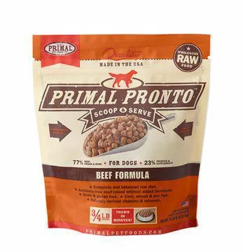 Primal Pronto Dog Frozen Beef Trial Size 12oz