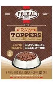 Primal Raw Frozen Butcher's Blend Lamb Topper Dog/Cat