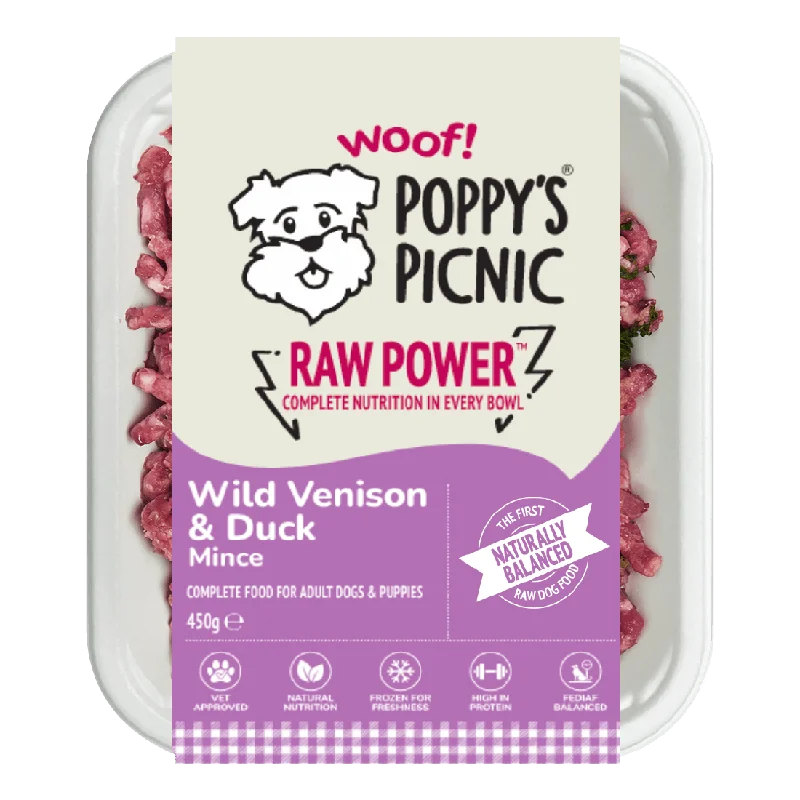 RAW POWER Venison & Duck Box of 24