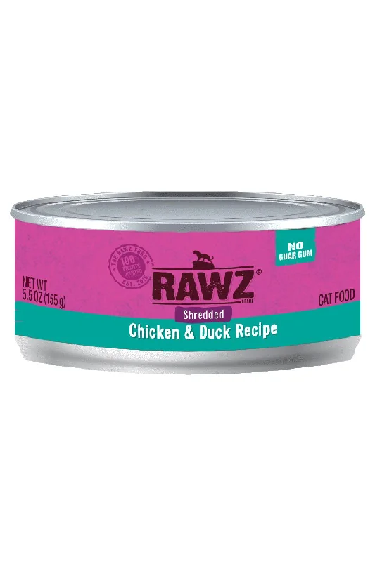 Rawz Shredded Chicken & Duck Wet Cat Food