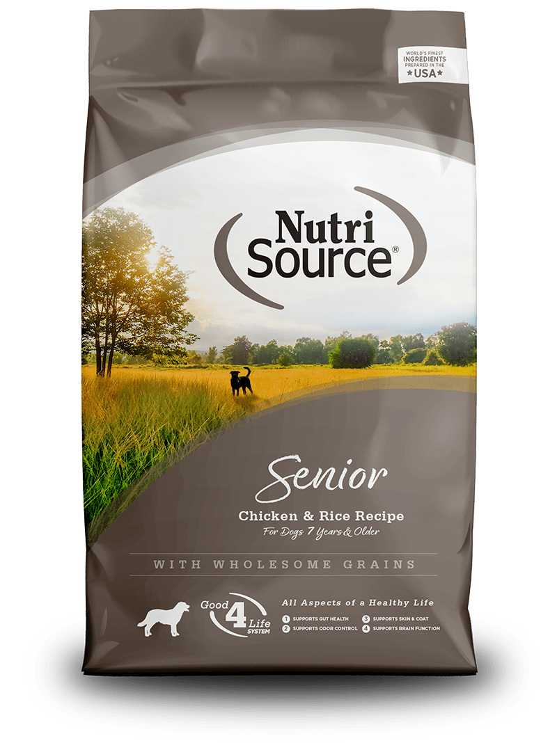 Senior Recipe - Chicken & Rice - NutriSource - Dry Dog Food