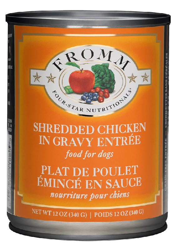 Shredded Chicken In Gravy Entree - Wet Dog Food - Fromm