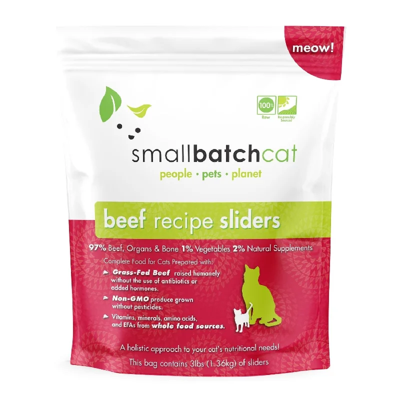 SmallBatch Cat Raw Beef Sliders 3lb