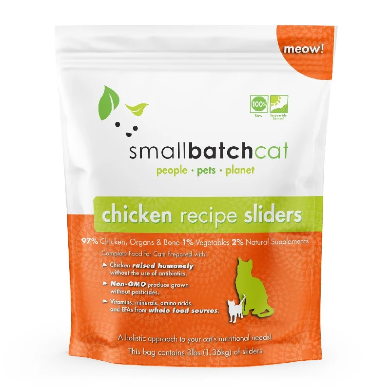 SmallBatch Cat Raw Chicken Sliders 3lb