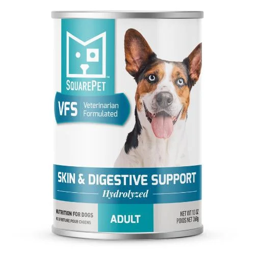 SquarePet VFS Skin & Digestive Support Hydrolyzed Wet Dog Food Can, 13-oz