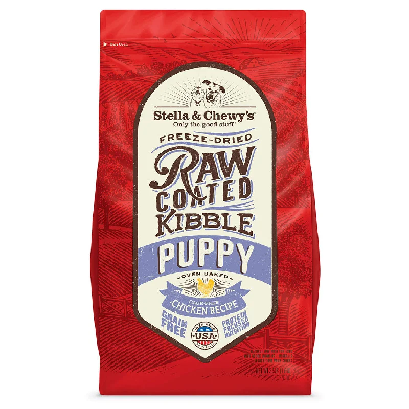 Stella and Chewy's Oven Baked Raw Coated Kibble for Dogs - Cage Free Chicken for Puppies