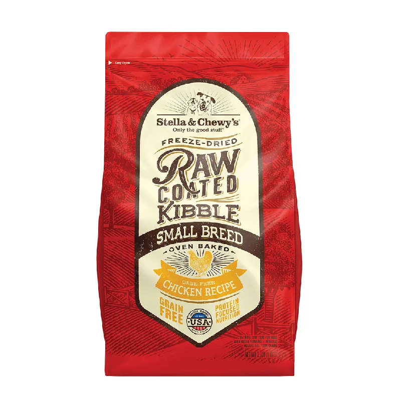 Stella and Chewy's Oven Baked Raw Coated Kibble for Dogs - Cage Free Chicken for Small Breed Dogs