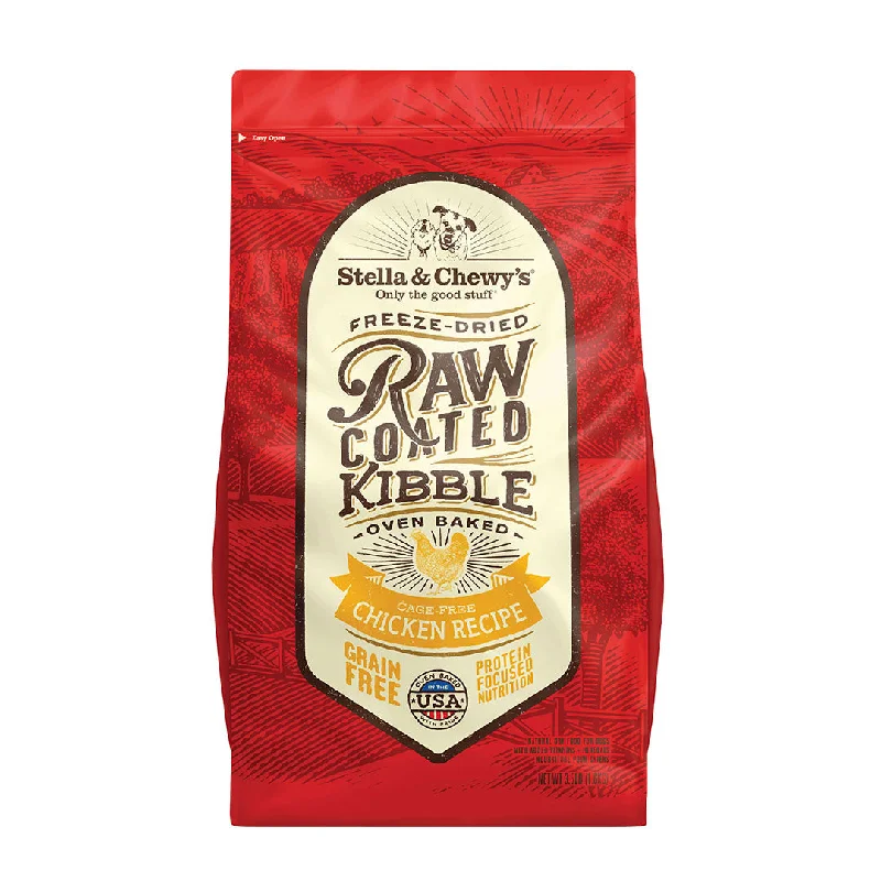 Stella and Chewy's Oven Baked Raw Coated Kibble for Dogs - Cage Free Chicken