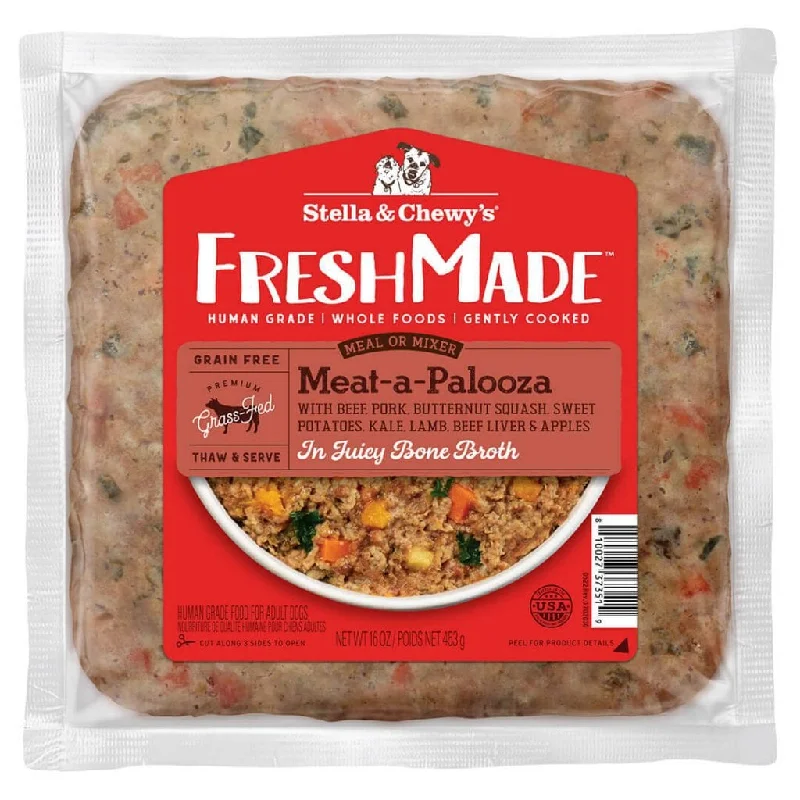 Stella & Chewy's FreshMade Meat-a-Palooza Gently Cooked Beef & Pork Frozen Dog Food