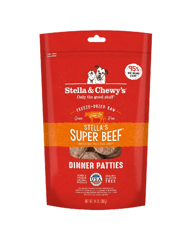 Super Beef Patties Freeze-Dried Raw Dog Food