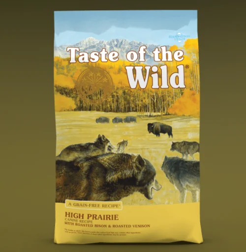 Taste of the Wild Grain Free Dog Food - High Prairie Recipe with Roasted Bison and Venison