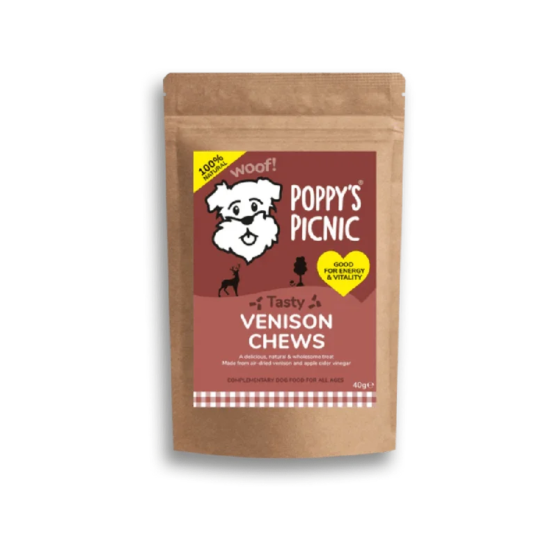 Tasty Venison Chew Treats BOX OF 14