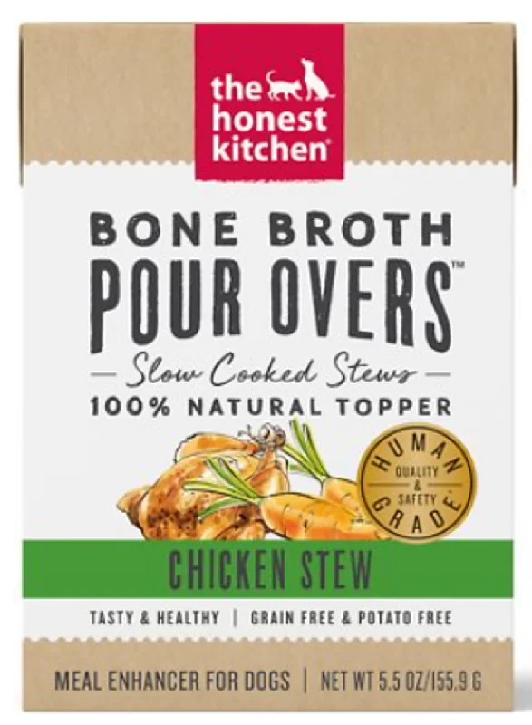 The Honest Kitchen Dog Pour Overs Bone Broth GF Chicken Stew