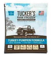 Tucker's Dog Raw Frozen Turkey & Pumpkin