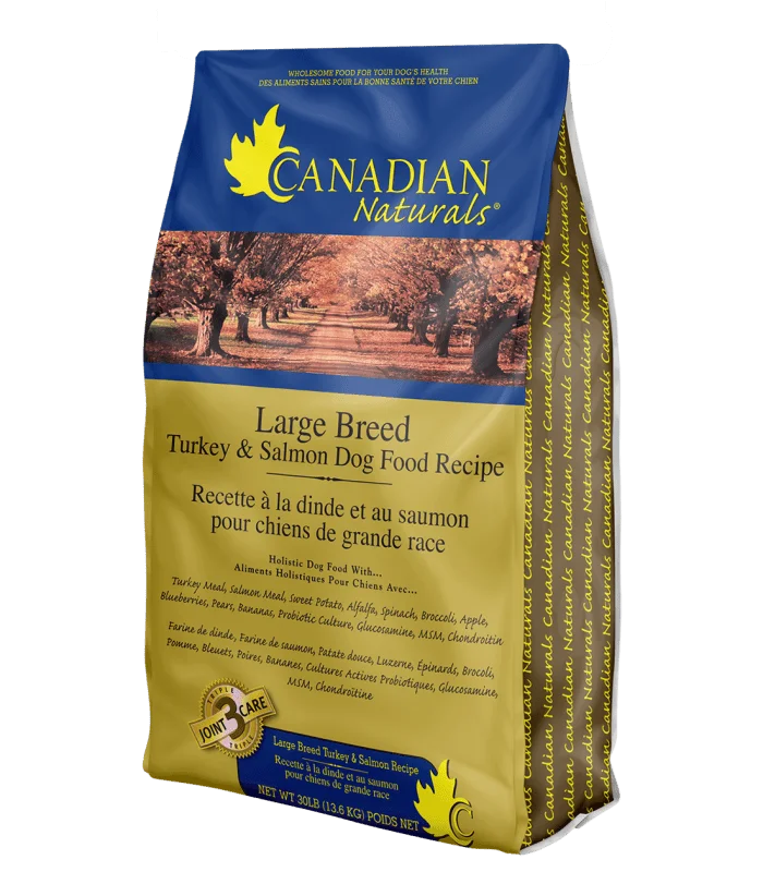 Turkey & Salmon Recipe for Large Breed Dogs - Dry Dog Food - Canadian Naturals