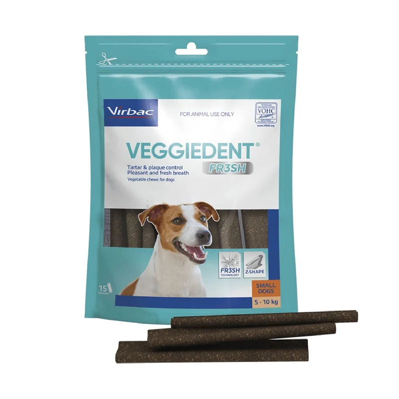 Virbac Veggiedent Fr3sh Chews Dental Dog Treat Small 15pk