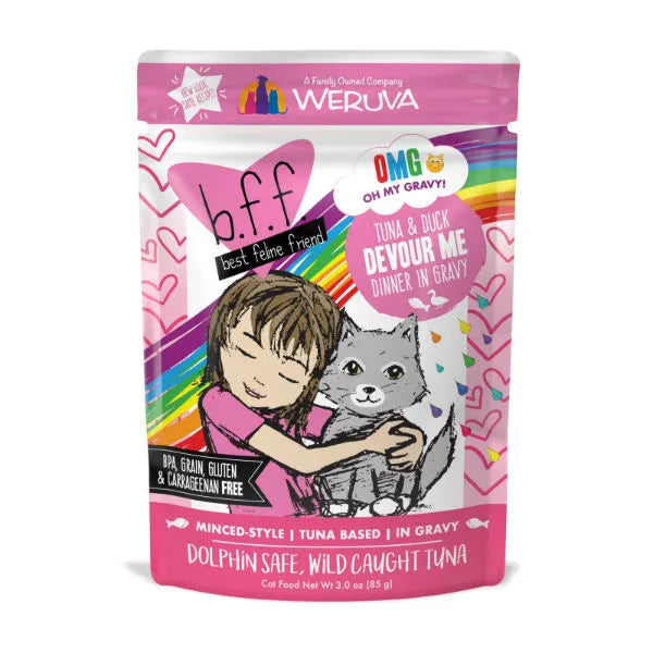 WERUVA B.F.F. Cat Food Pouch - Tuna & Duck Devour Me Recipe