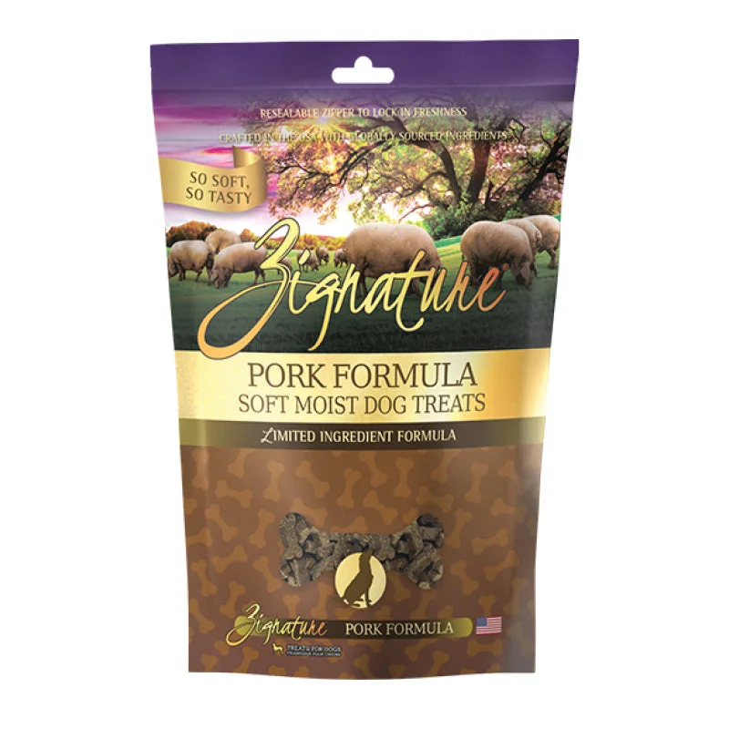 Zignature Grain Free Pork Formula Soft Moist Dog Treats