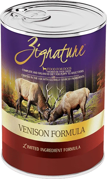 Zignature Venison Formula - Wet Dog Food - Zignature