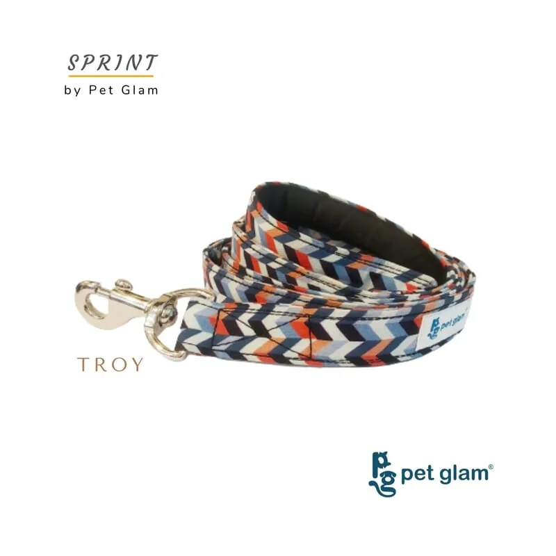 Pet Glam Dog Leash, Troy - with Padded Handle Heavy Duty Hardware