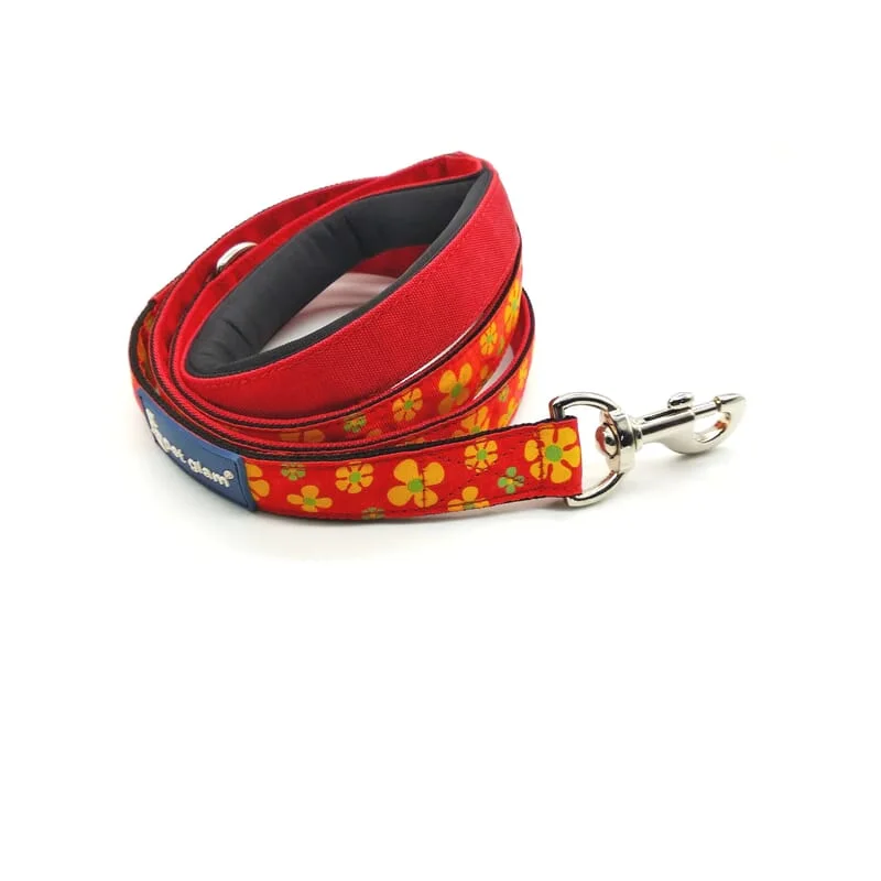 Pet Glam-floral Dog Leash For Large Dogs , Lily - For Big Dogs with Padded Handle