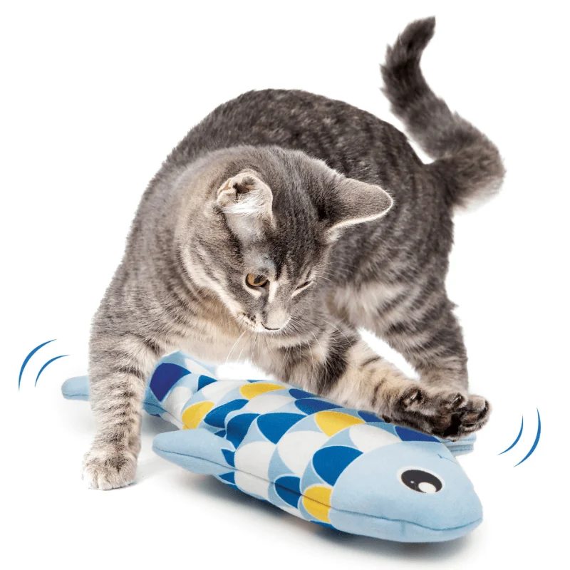 Motion-activated Cat Toy, Groovy Fish