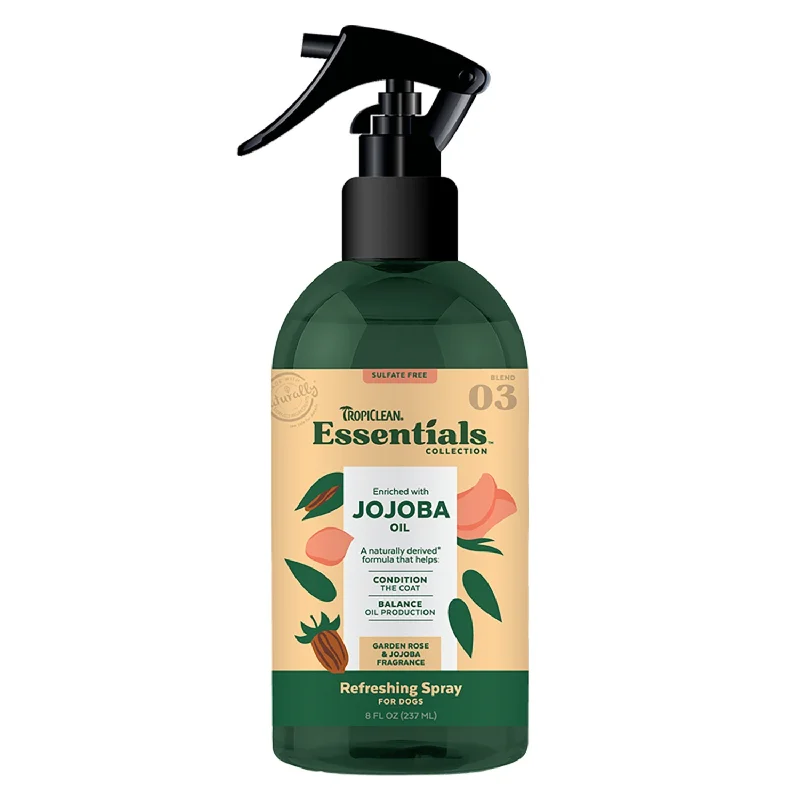 Dog Deodorizing Spray - ESSENTIALS - Jojoba Oil Refreshing - 8 fl oz