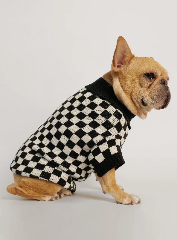 The Checkerboard Dog Sweater