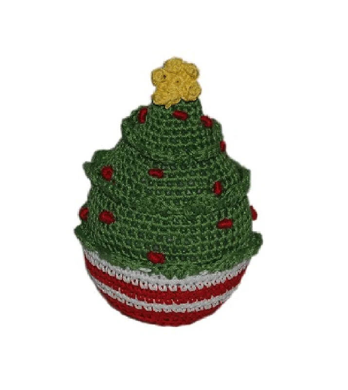 Knit Knacks Christmas Tree Dog Toy